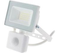 Projecteur led 30w 3000lm blanc - ip65 - avec detecteur Zenitech 499985 Blanc