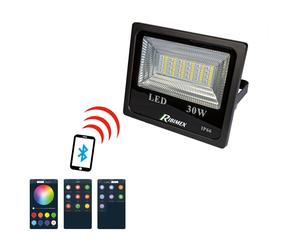 Projecteur led 30w couleurs connecté bluetooth mural
