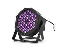 Projecteur LED - 36 LED 72 W - Avec télécommande - Lumière noire DMX - Éclairage de scène - Lumière disco - Idéal pour les mariages, les fêtes, les activités en extérieur