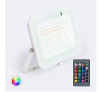 Projecteur LED 50W IP65 RGBW avec Télécommande IR RGBW