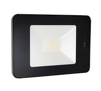 Projecteur LED à télécommande noir, 32W, 2800 lumens, IP65, 4000K, détecteur de mouvement HF, étrier orientable, garantie 3 ans - Tibelec