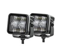 HELLA 1Fa 358 176-801 Led-Projecteur Longue Portée - Black Magic Cube Kit 2.7" - 12/24V - Montage En Saillie - Éclairage Du Champs Proche - Câble: 500Mm - Fiche: Fiche Deutsch - Kit - Quantité: 2