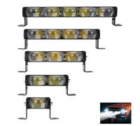Projecteur LED Aluminium pour ATV Utilitaire | et jaune, voltage 12-30V, pour lentilles pour hd, montage grille, usage tracteur camion(2 light)