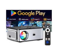 Projecteur LED Android 4K 21000 Lumens 800 ANSI Full HD 3D 1080P Home Cinéma Portable avec WiFi 5G