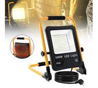 Projecteur LED - AUFUN - 100W - IP66 - Rechargeable USB - Blanc chaud