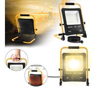 Projecteur LED - AUFUN - 200W - IP66 - Rechargeable - Blanc chaud - Extérieur