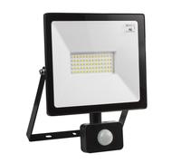 PROJECTEUR LED DÉTECTEUR DE MOUVEMENT SLIM IP44 50W BLANC NEUTRE 4000K [EEK: F]