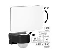 Projecteur LED avec détecteur de mouvement PIR - 2200 lm - 30 W - Blanc chaud -
