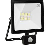 Projecteur LED avec détecteur de mouvement PIR 30W NW 2400 lumens Éclairage extérieur Projecteur Slim IP44 Résistant aux éclaboussures 30W, Blanc neutre 4000K