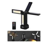 Projecteur LED Chantier Solaire Rechargeable 13200 mAh avec Trépied et Sac de Transport, Lampe de Chantier à Intensité Variable en Continu 8000 Lumens, Blanc/Chaud/Naturel (SOS)