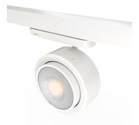 Projecteur LED circulaire pour rail triphasé 35 W - Zoom 15º- 45º - 4000K - CRI 90