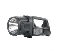 Projecteur LED COB 1100lm Longue Portée 500m | LED P50 et COB, 1100lm + 800lm, double pour source lumineuse, éclairage puissant immédiat(Black small 21.7*10.1*10.2cm)
