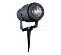 Projecteur Led COB 12W De Jardin Avec Piquet Couleur Grise V-TAC VT-857-G