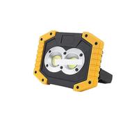 Projecteur LED COB Portable 20W Projecteur Rechargeable Lampe De Secours Extérieure Lampe Torche Achat En Option Batterie 18650 pour patio de garage(Type B and battery)