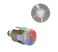 Projecteur led couleur mini-brio x15 avec enjoliveur mini-nova inox - Ccei