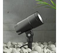 Projecteur LED Daja, angle diffusion réglable Daja Lucande, gris, Aluminium, Moderne