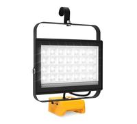 Projecteur LED de Chantier 100W, T-SUNUS Lampe de Travail Portable Rechargeable USB-C & USB Compatible avec Batterie 18V Dewalt, 2 Modes pour Atelier Camping Réparations (Sans Batterie)