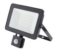 Projecteur led 50w 5000lm noir - ip65 - avec detecteur Zenitech 499986