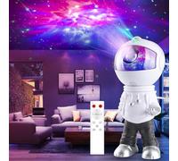 Projecteur LED de ciel étoilé astronaute, projecteur de galaxie Spaceman, lumière de galaxie avec télécommande, projecteur d'étoiles pour enfants et adultes, projecteur d'étoiles intelligent blanc