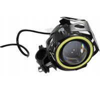 Projecteur LED de Moto 125W avec Anneau, Universel Quad ATV Reflektor