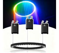 Projecteur LED de scène, anneau lumineux électrique motorisé, lustre de bar disco avec contrôle DMX512 et mode maître-esclave pour événements de fête