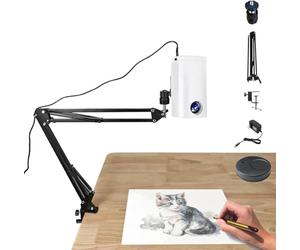 Projecteur LED de traçage artistique - Lampe de projection réglable à 360° avec lentille HD et design portable, projecteur de dessin pour artistes, enfants et croquis à faire soi-même, comprend un