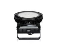 Projecteur LED, éclairage de hall, lampe d'atelier, intensité réglable, noir, aluminium, D 36 cm
