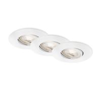 Projecteur LED encastrable salle de bain lot de 3 IP65 étanche dimmable pivot...