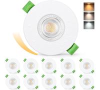 Projecteur LED Encastré 230V Dimmable 3CCT IP65 Spot de Plafond 60-75mm