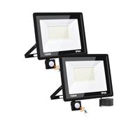 Projecteur LED Extérieur 100W Avec Détecteur de Mouvement - Super Lumineux 10000LM, 6500K Blanc Froid, IP66 Étanche - Éclairage Pour Jardin, Patio, Garage