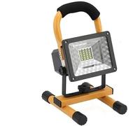 Projecteur LED Extérieur, 100W étanche projecteur extérieur réflecteur LED projecteur externe RGB projecteur projecteur Rechargeable par 6 * 18650 batterie(30W No Battery)