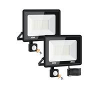 Projecteur LED Extérieur 50W Avec Détecteur de Mouvement - Super Lumineux 5000LM, 6500K Blanc Froid, IP66 Étanche - Éclairage pour Jardin, Patio, Garage
