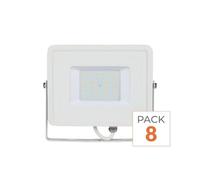 Projecteur LED Extérieur 50W IP65 BLANC Garantie 5 ans - Pack de 8 - Blanc Neutre 4000K - 5500K