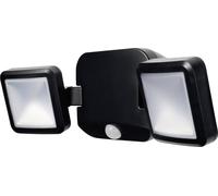 LEDVANCE LED Wand- und Deckenleuchte, Leuchte für Außenanwendungen, Kaltweiß, Battery LED Spotlight Double, Noir
