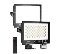 Projecteur LED Exterieur Detecteur de Mouvement 200W,20000LM Spot LED Extérieur avec Télécommande,6500K Blanc Froid Projecteur Extérieur,IP66 Etanche Eclairage Exterieur pour Garage Jardin Patio