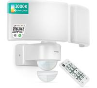 Projecteur LED extérieur - Détecteur de mouvement intégré - Télécommande incluse - Flux lumineux 4450 lm