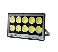 Projecteur LED extérieur Éclairage LED 50 W 100 W 200 W 300 W 500 W étanche haute luminosité extérieure projecteur de jardin éclairage projecteur mur lumières d'inondation(Cold White,COB 500W)