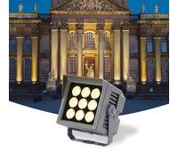 Projecteur Led Extérieur Étanche Ip65, Rotation À 180°, Basse Tension Ac/Dc 24 V, Bleu, 27 W, Pour Éclairage Paysager, Aménagement Paysager Et Mur. Idéal Pour Les Murs, Les Enseignes Publicitaires Et