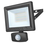 Projecteur LED extérieur noir Luceco Essence avec détecteur 4000K IP65 1600lm