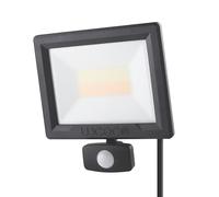 Projecteur LED extérieur noir Luceco Essence avec détecteur 4000K IP65 5000lm