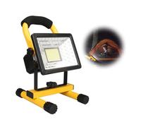 Projecteur LED Extérieur, Projecteur LED Portable Rechargeable 60W, étanche, alimenté par batterie, lampe de travail en plein air, lanterne de Camping