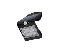 Projecteur LED extérieur solaire Projecteur LED extérieur solaire 1,5W 220lm avec détecteur de mouvement - Noir