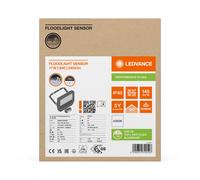 LEDVANCE Projecteur LED Aluminium 17W 2400lm 4000K 100° IP65 Détecteur mouvement et lumière Noir