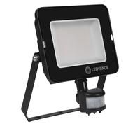 Ledvance Projecteur LED Compact Noir 50W 5000lm 100D - 840 Blanc Froid | IP65 - Symétrique - Détecteur de mouvement et de lumière