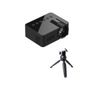 Projecteur LED HD 1080P Projecteur de TéLéPhone Portable Sans Fil avec Support de Projecteur Lecteur VidéO de CinéMa Maison Portable-A