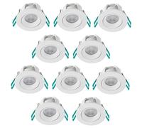 Projecteur LED Intégré 4,8W 4000K Non-Dimmable Blanc IP44 - Pack De 10 - 90086
