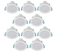 Projecteur LED Intégré 4,8W 4000K Non-Dimmable Blanc IP65 - Pack De 10 - 90089