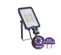 Projecteur LED intérieur et extérieur noir Philips avec détecteur IP65 2400lm