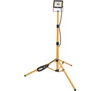 Projecteur LED JARO 2050 T sur trépied (Projecteur de chantier LED avec trépied télescopique réglable, 20W, 1950lm, 6500K, IP65, 3m de câble)