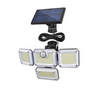 Projecteur LED Lampe Murale D'extérieur Avec Détecteur De Mouvement Solaire, 3 Modes D'éclaira, Avec Télécommande, Étanche IP65, For Jardin, Porche, Cour, Gara Ambiance parfaite pour les fêtes(WT-1PC)